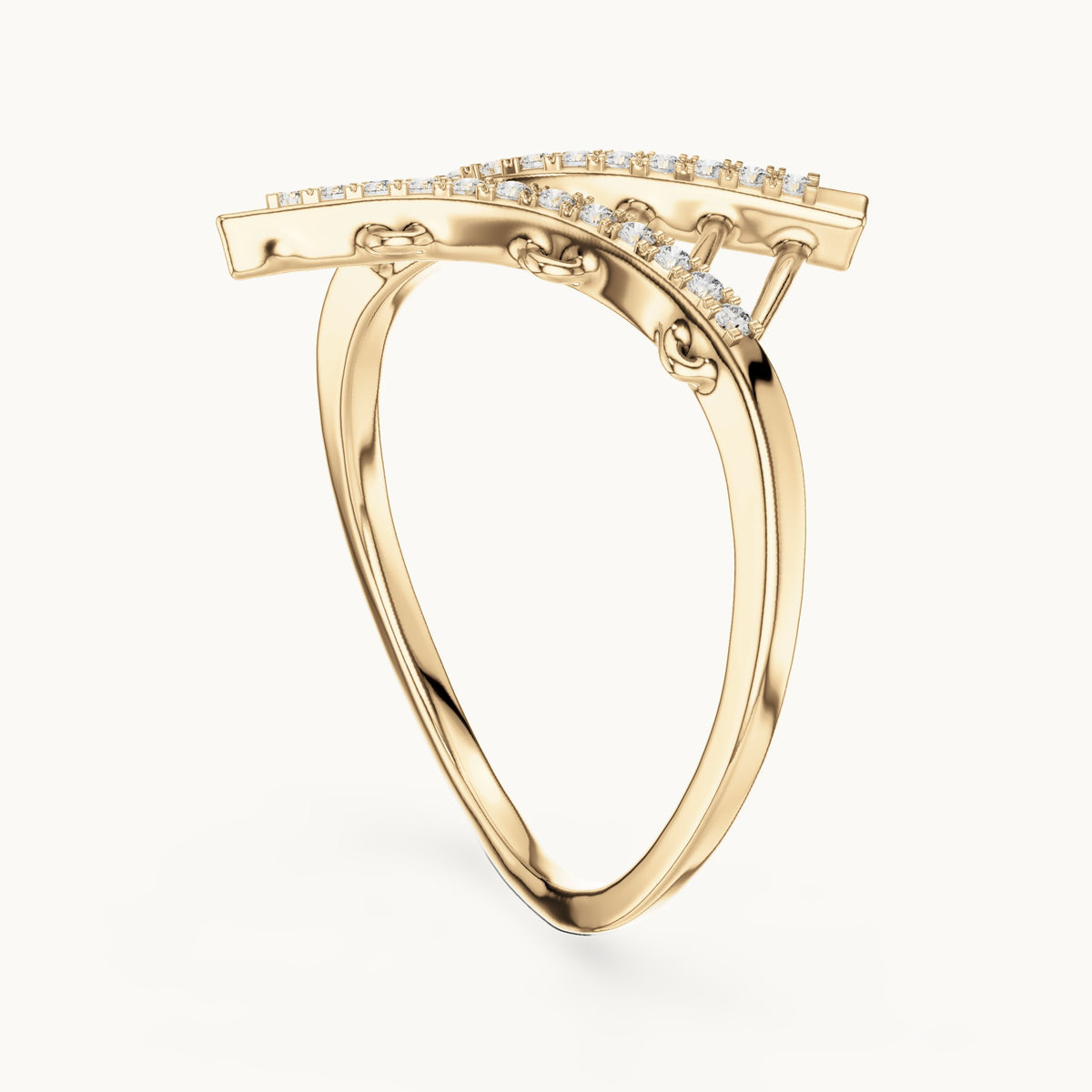 Round Cut Lab Grown Diamond Cluster Ring, 0.12ct Total, Solid Gold