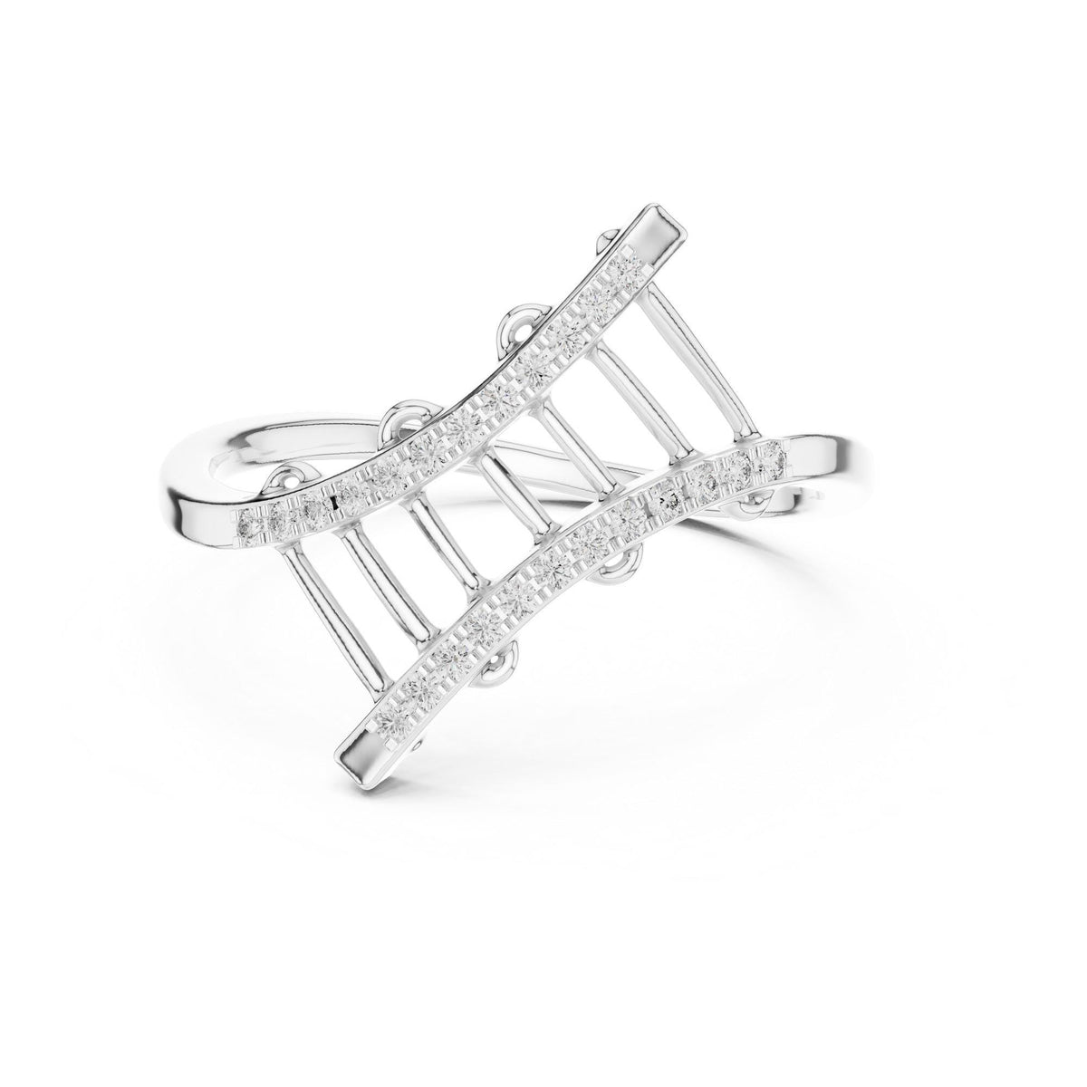 Round Cut Lab Grown Diamond Cluster Ring, 0.12ct Total, Solid Gold