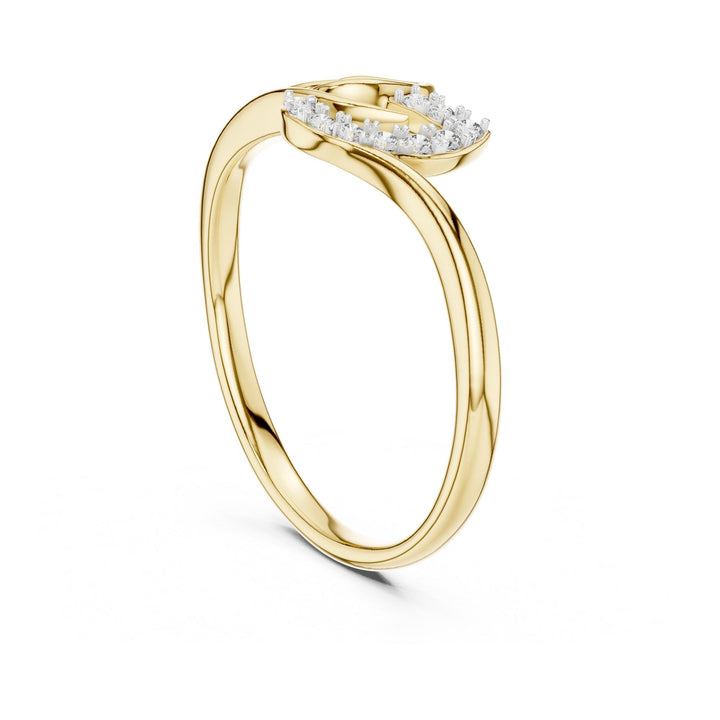 Round Cut Lab Grown Diamond Cluster Ring, 0.07ct Total, Solid Gold