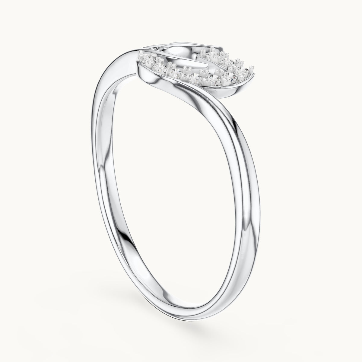 Round Cut Lab Grown Diamond Cluster Ring, 0.07ct Total, Solid Gold