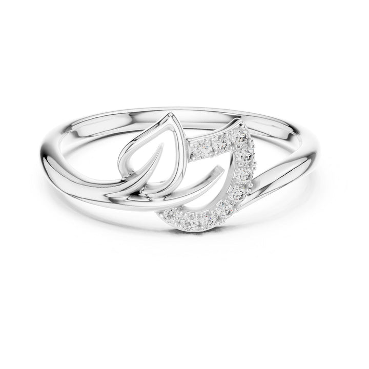 Round Cut Lab Grown Diamond Cluster Ring, 0.07ct Total, Solid Gold