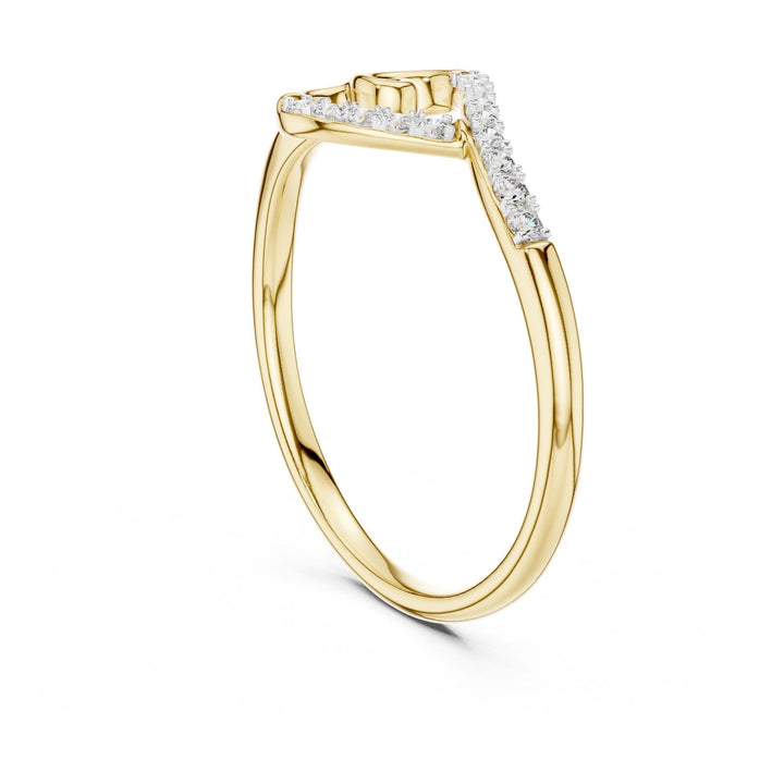 Round Cut Lab Grown Diamond Cluster Ring, 0.08ct Total, Solid Gold