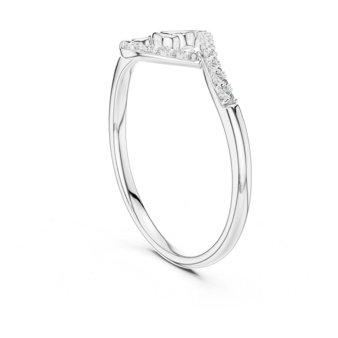 Round Cut Lab Grown Diamond Cluster Ring, 0.08ct Total, Solid Gold