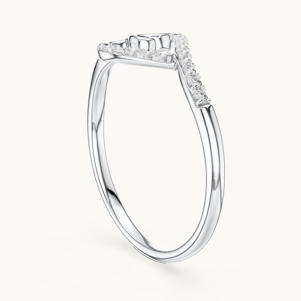 Round Cut Lab Grown Diamond Cluster Ring, 0.08ct Total, Solid Gold