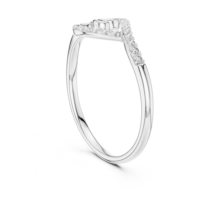 Round Cut Lab Grown Diamond Cluster Ring, 0.08ct Total, Solid Gold