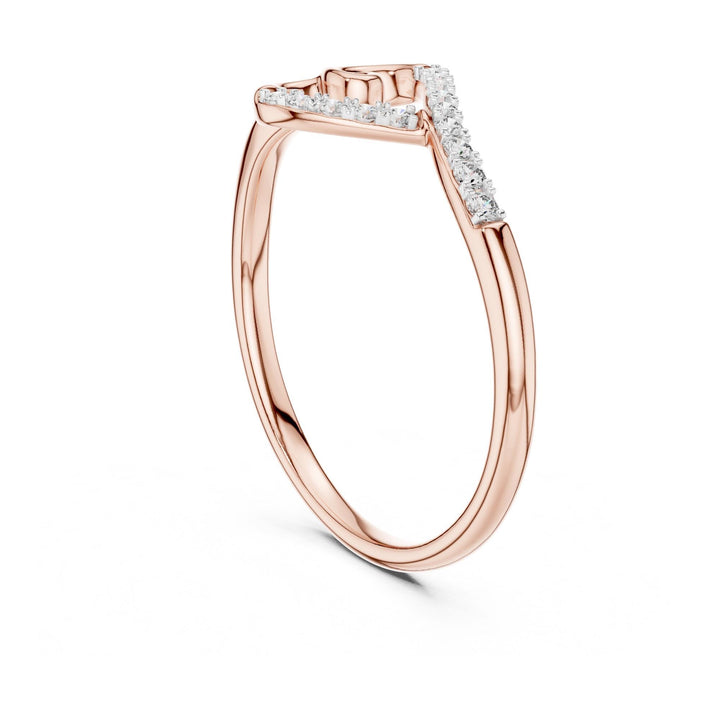 Round Cut Lab Grown Diamond Cluster Ring, 0.08ct Total, Solid Gold