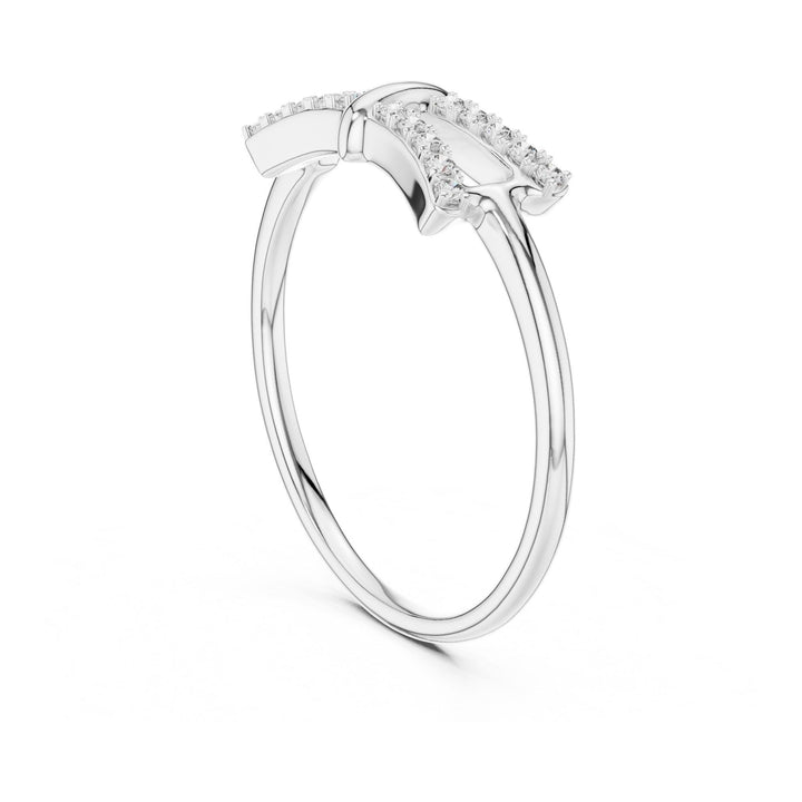 Round Cut Lab Grown Diamond Cluster Ring, 0.12ct Total, Solid Gold