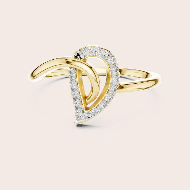 Round Cut Lab Grown Diamond Cluster Ring, 0.12ct Total, Solid Gold