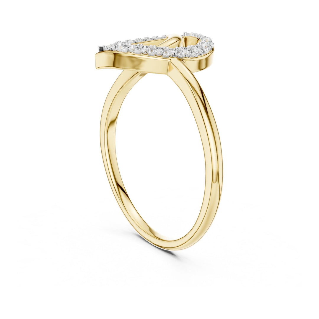 Round Cut Lab Grown Diamond Cluster Ring, 0.12ct Total, Solid Gold