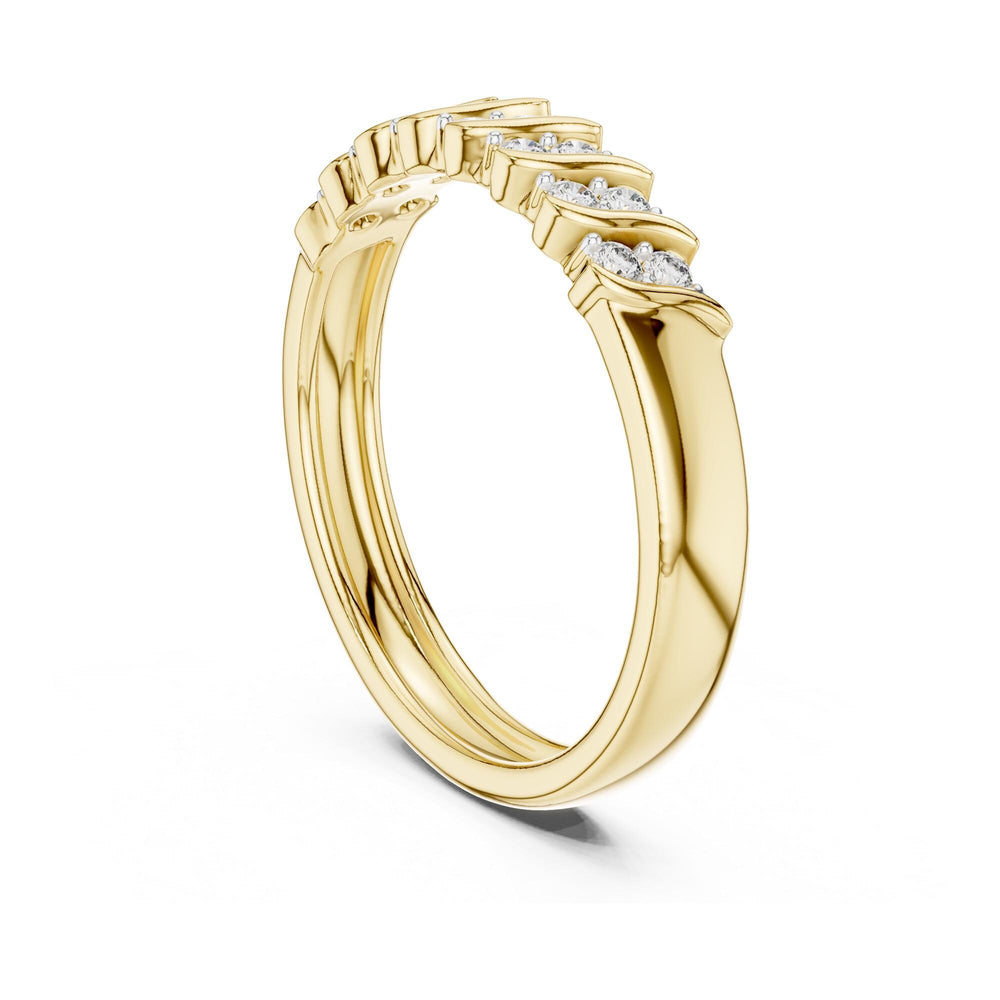 Round Cut Lab Grown Diamond Cluster Ring, 0.17ct Total, Solid Gold