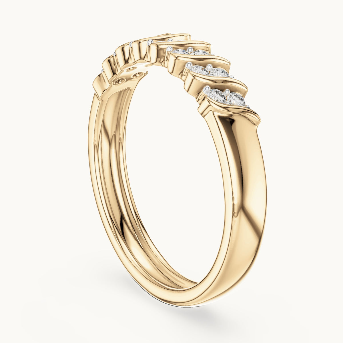 Round Cut Lab Grown Diamond Cluster Ring, 0.17ct Total, Solid Gold