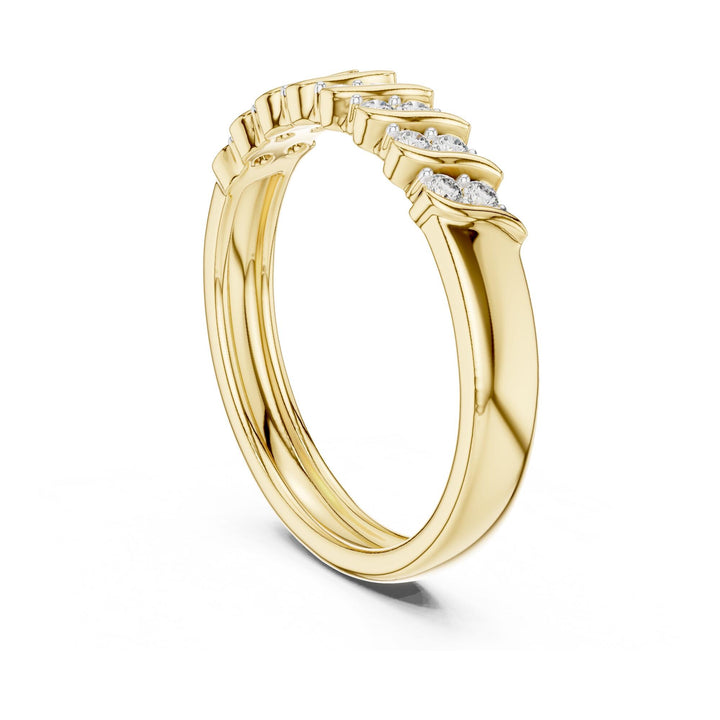 Round Cut Lab Grown Diamond Cluster Ring, 0.17ct Total, Solid Gold