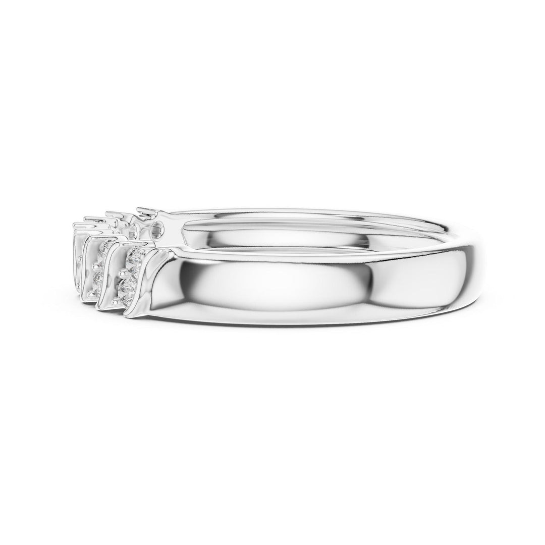 Round Cut Lab Grown Diamond Cluster Ring, 0.17ct Total, Solid Gold