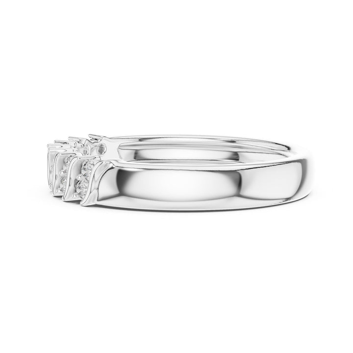 Round Cut Lab Grown Diamond Cluster Ring, 0.17ct Total, Solid Gold