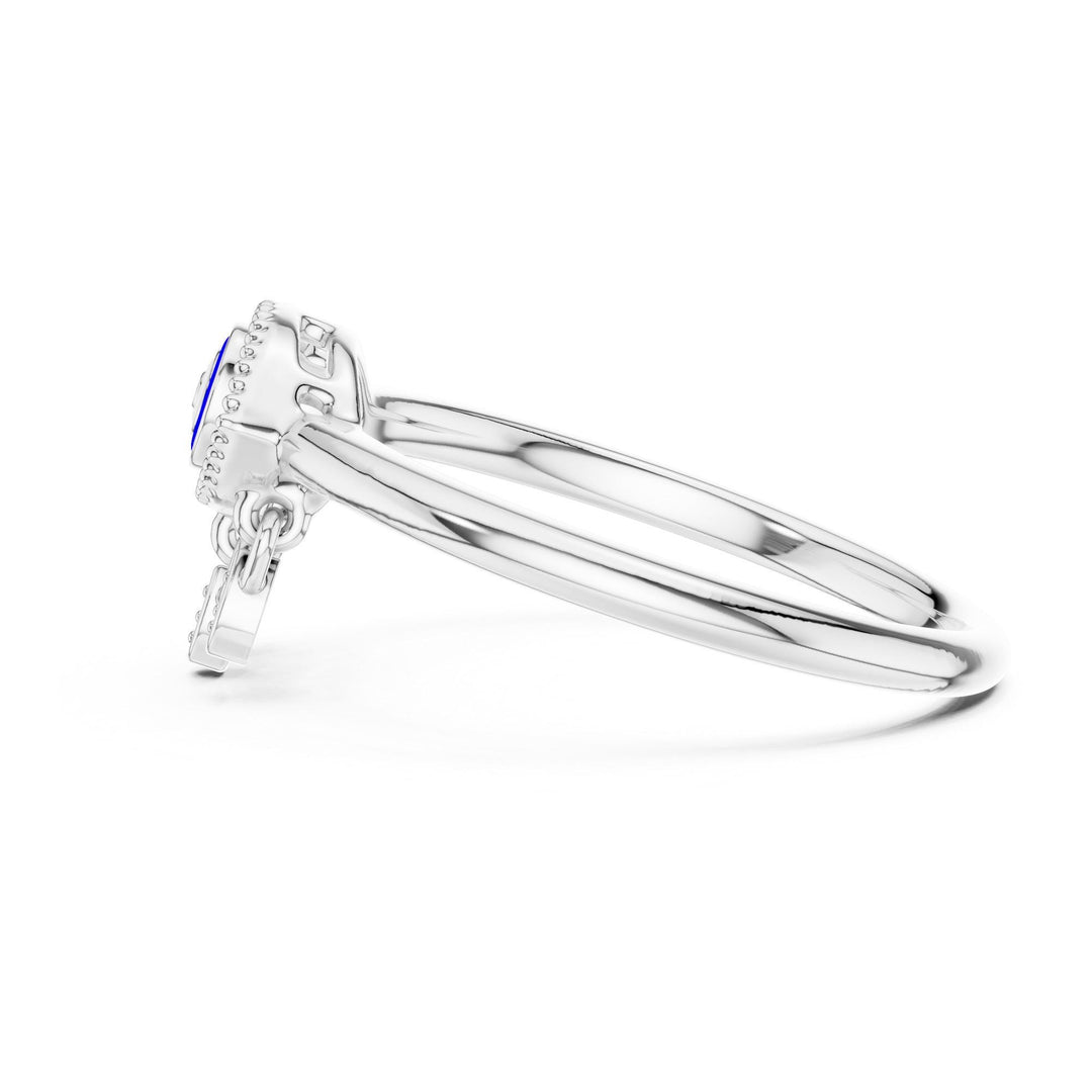 Round Cut Lab Grown Diamond Cluster Ring, 0.02ct Total, Solid Gold