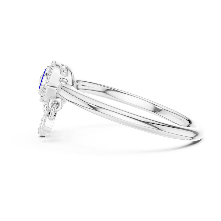 Round Cut Lab Grown Diamond Cluster Ring, 0.02ct Total, Solid Gold
