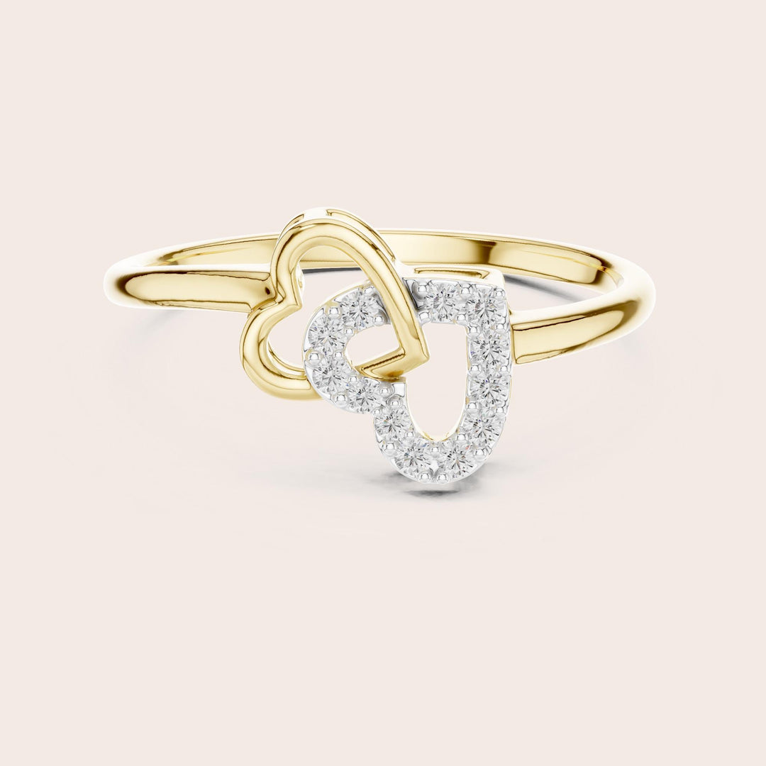 Round Cut Lab Grown Diamond Cluster Ring, 0.09ct Total, Solid Gold