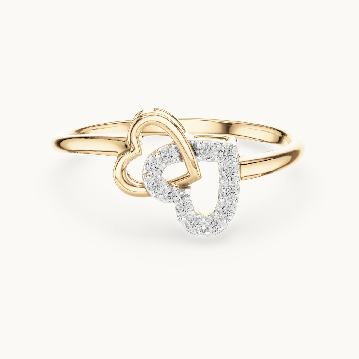 Round Cut Lab Grown Diamond Cluster Ring, 0.09ct Total, Solid Gold