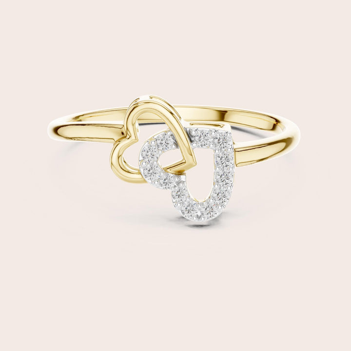 Round Cut Lab Grown Diamond Cluster Ring, 0.09ct Total, Solid Gold