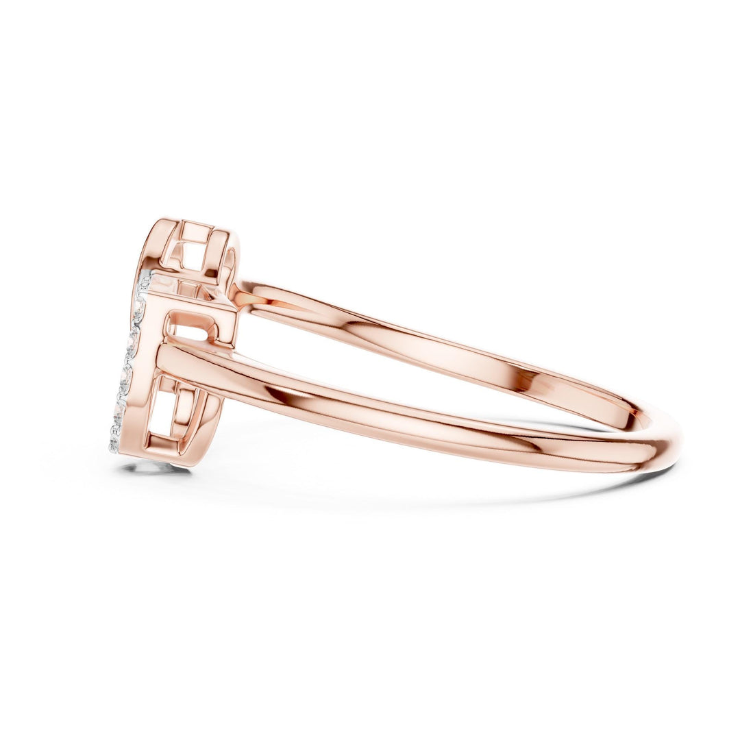 Round Cut Lab Grown Diamond Cluster Ring, 0.09ct Total, Solid Gold