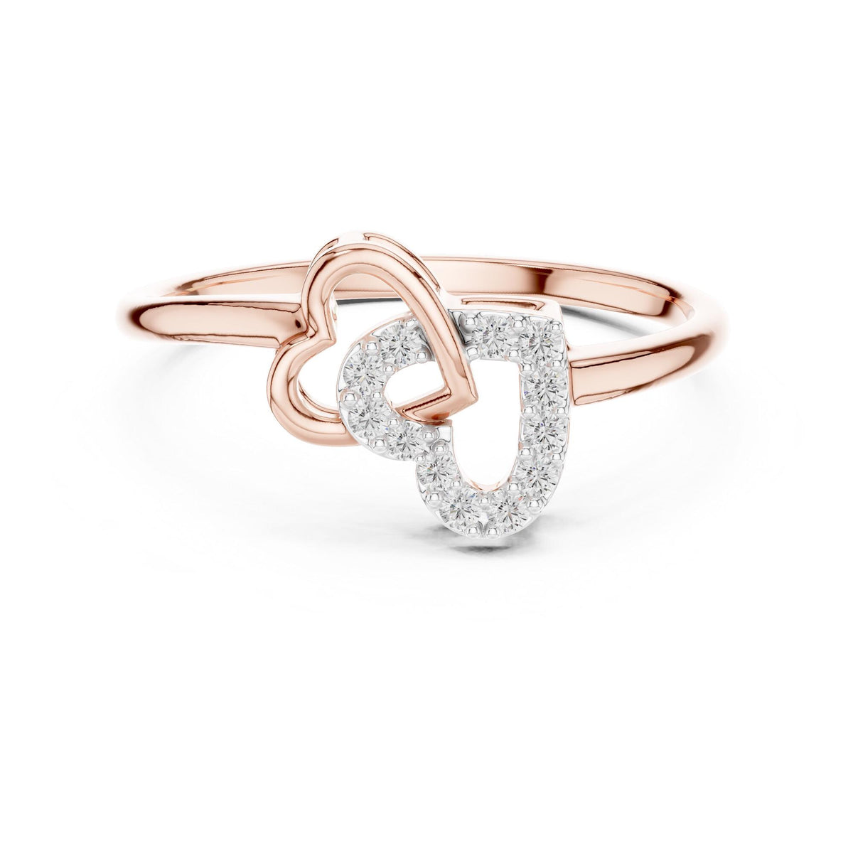 Round Cut Lab Grown Diamond Cluster Ring, 0.09ct Total, Solid Gold