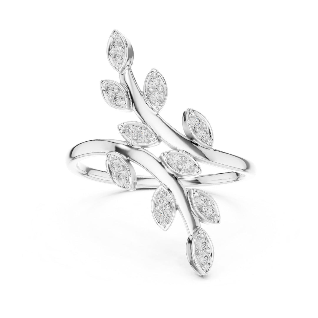 Round Cut Lab Grown Diamond Cluster Ring, 0.16ct Total, Solid Gold