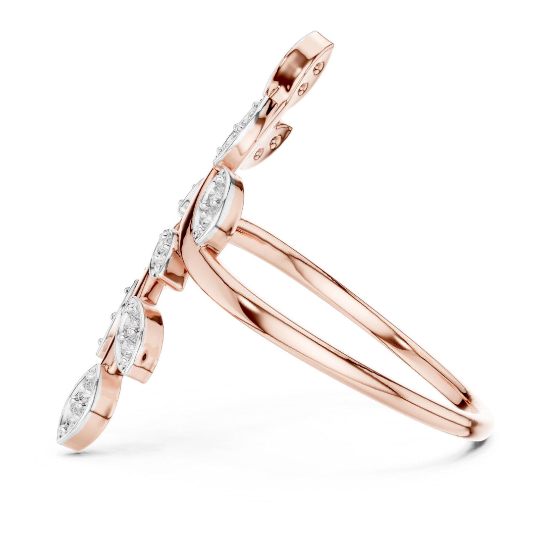 Round Cut Lab Grown Diamond Cluster Ring, 0.16ct Total, Solid Gold