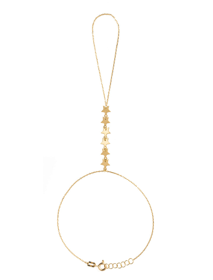 18K GOLD LUMINOUS STARS HAND CHAIN