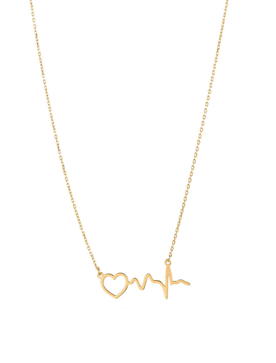 18K GOLD HEART RHYTHM NECKLACE