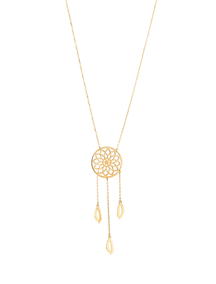 18K GOLD DREAM CATCHER NECKLACE