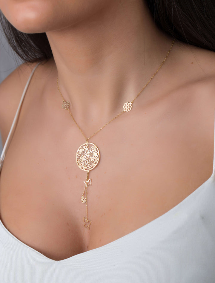 18K GOLD TOUCH OF NATURE NECKLACE