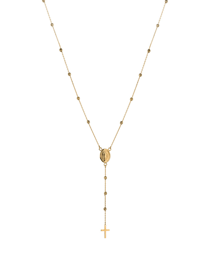 18K GOLD ICONIC ROSARY NECKLACE