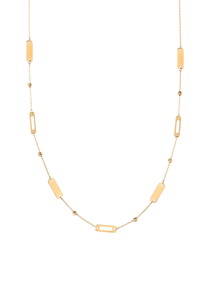 18K GOLD DREAMY RECTANGLES NECKLACE