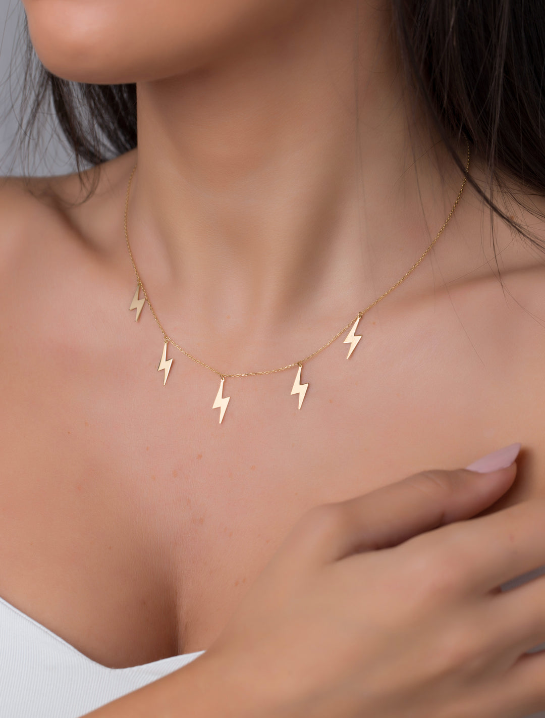 18K GOLD ELECTRIFYING THUNDER NECKLACE