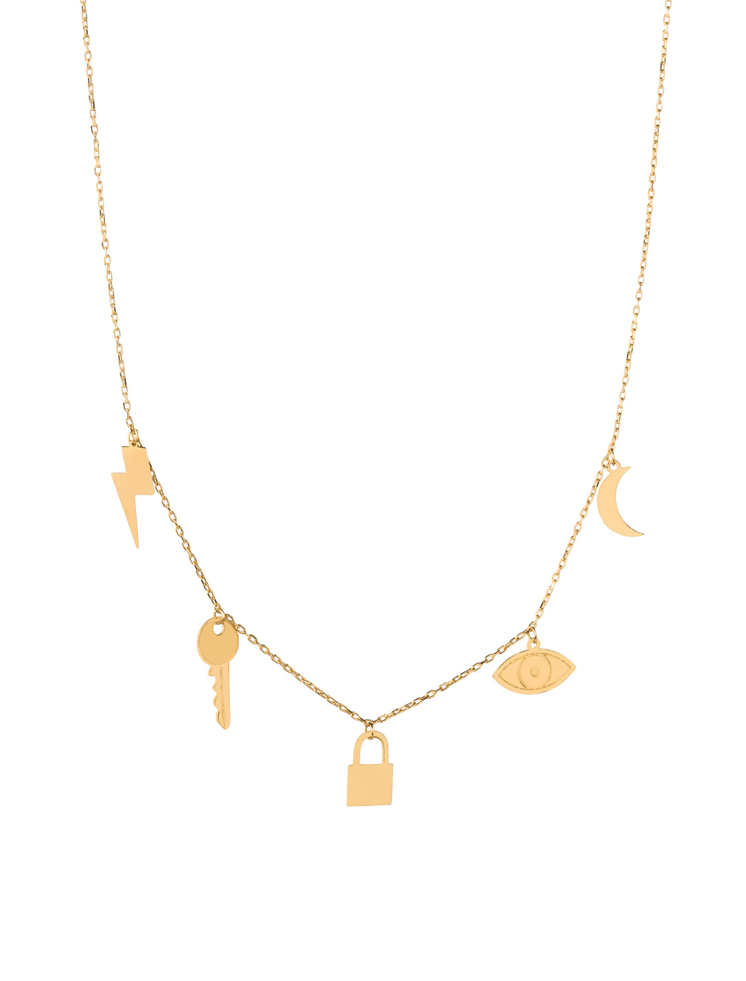 18K GOLD CHARM NECKLACE