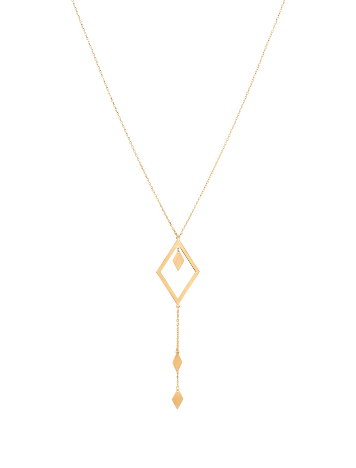 18K GOLD RHOMBUS LUSH NECKLACE