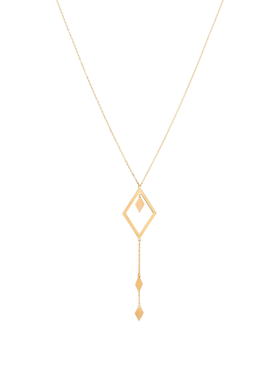 18K GOLD RHOMBUS LUSH NECKLACE