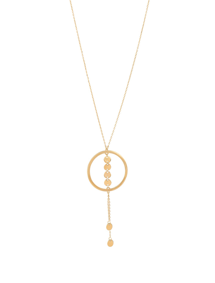 18K GOLD CIRCLE LUSH NECKLACE