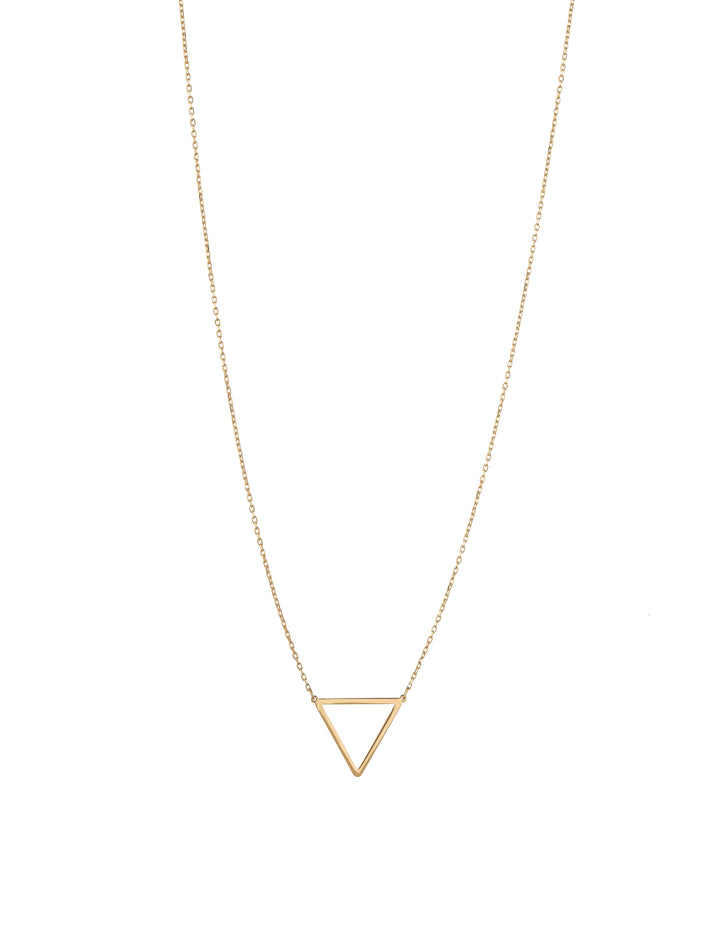 18K GOLD STARK TRIANGLE NECKLACE