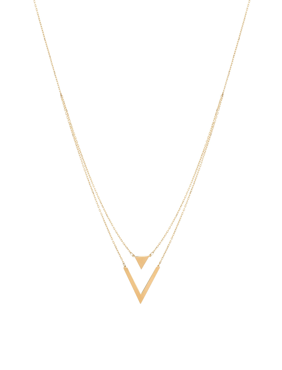 18K GOLD DUO LAYERS NECKLACE