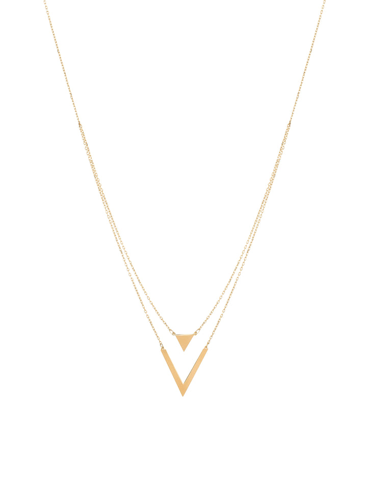 18K GOLD DUO LAYERS NECKLACE