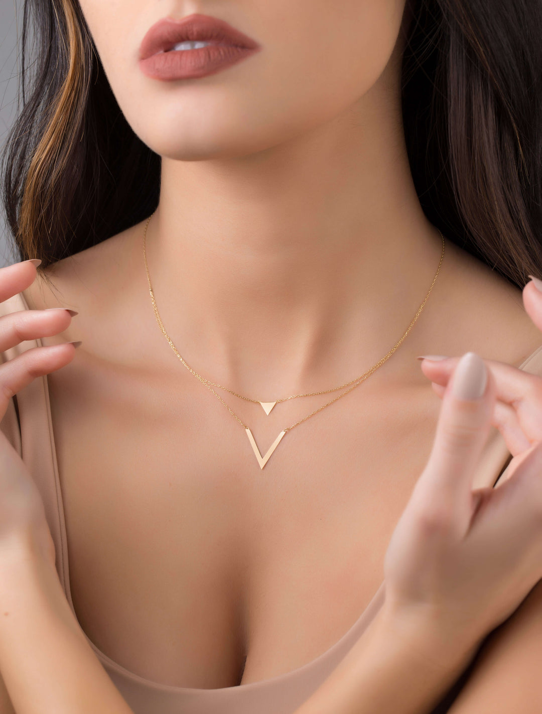 18K GOLD DUO LAYERS NECKLACE