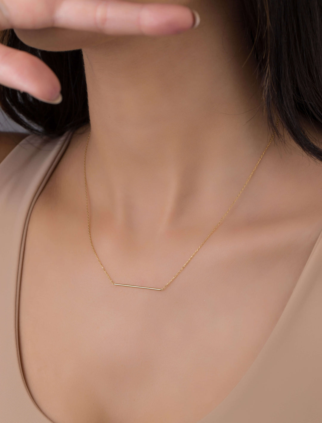 18K GOLD LINE NECKLACE