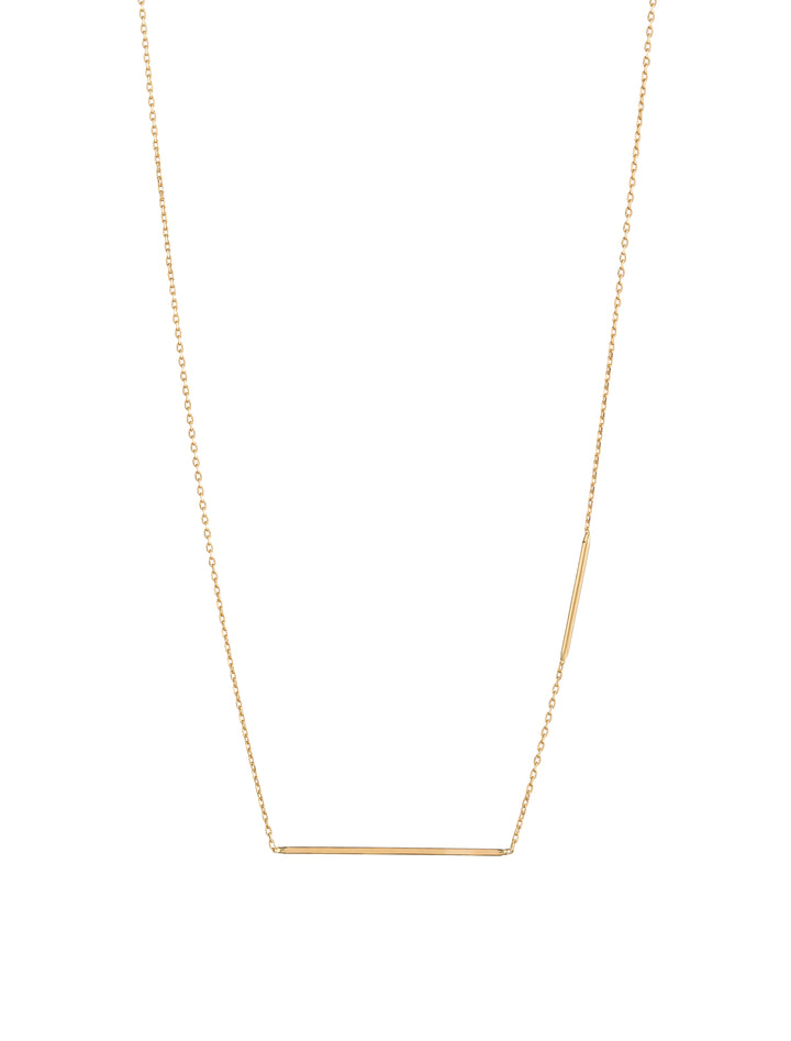 18K GOLD DOUBLE LINE NECKLACE