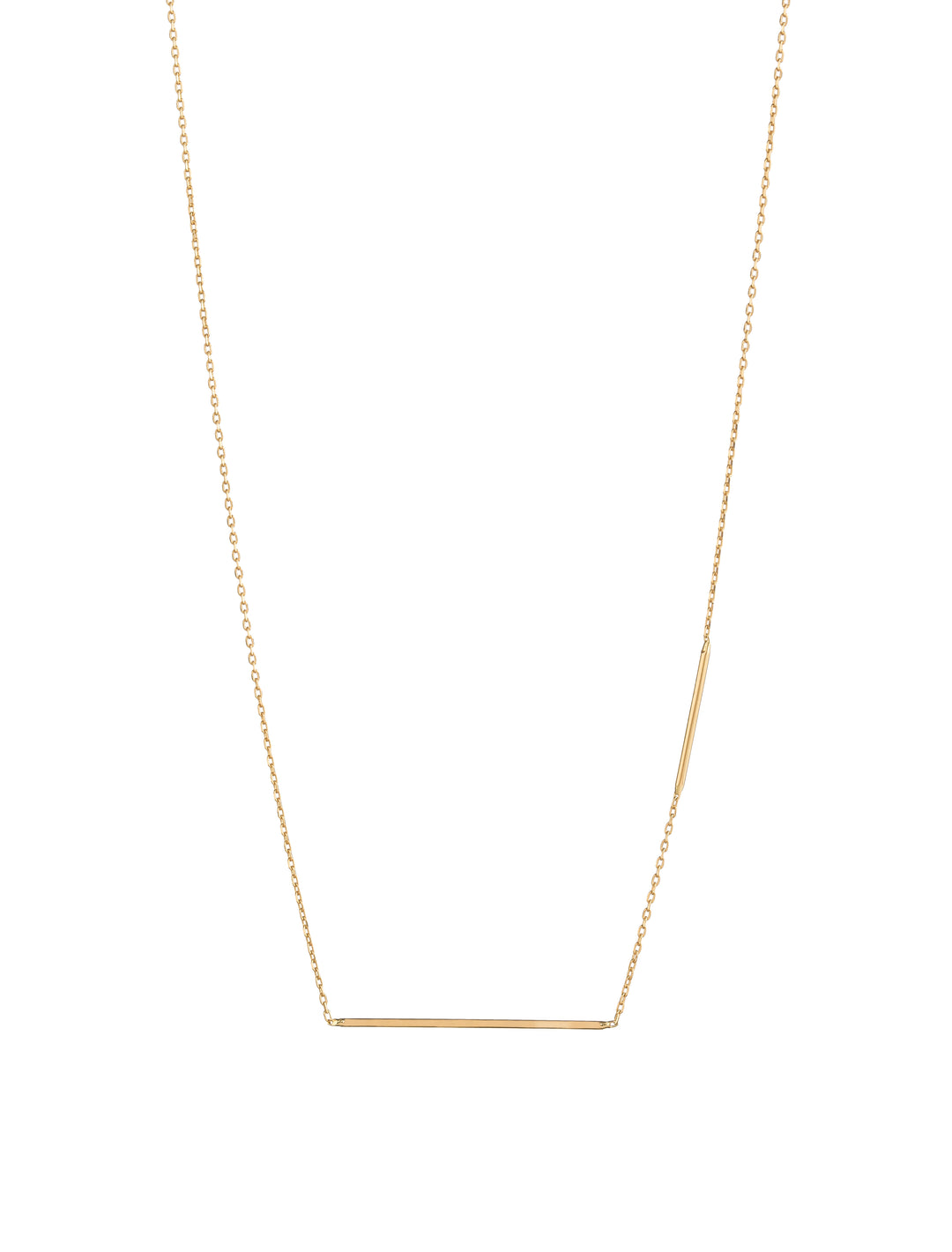 18K GOLD DOUBLE LINE NECKLACE