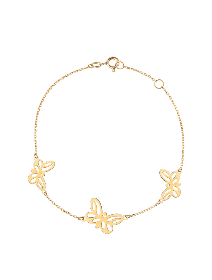 18K GOLD BUTTERFLY GRACE BRACELET