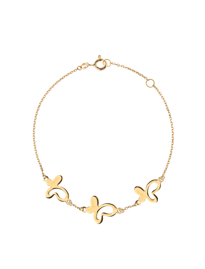 18K GOLD ENCHANTED BUTTERFLIES BRACELET