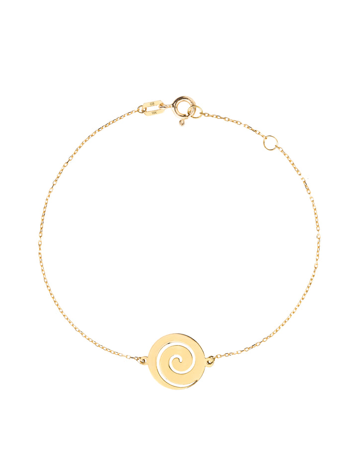 18K GOLD SWIRL BRACELET