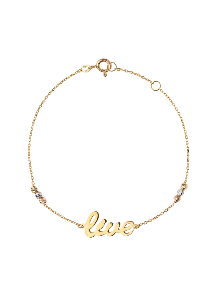 18K GOLD LIVE BRACELET