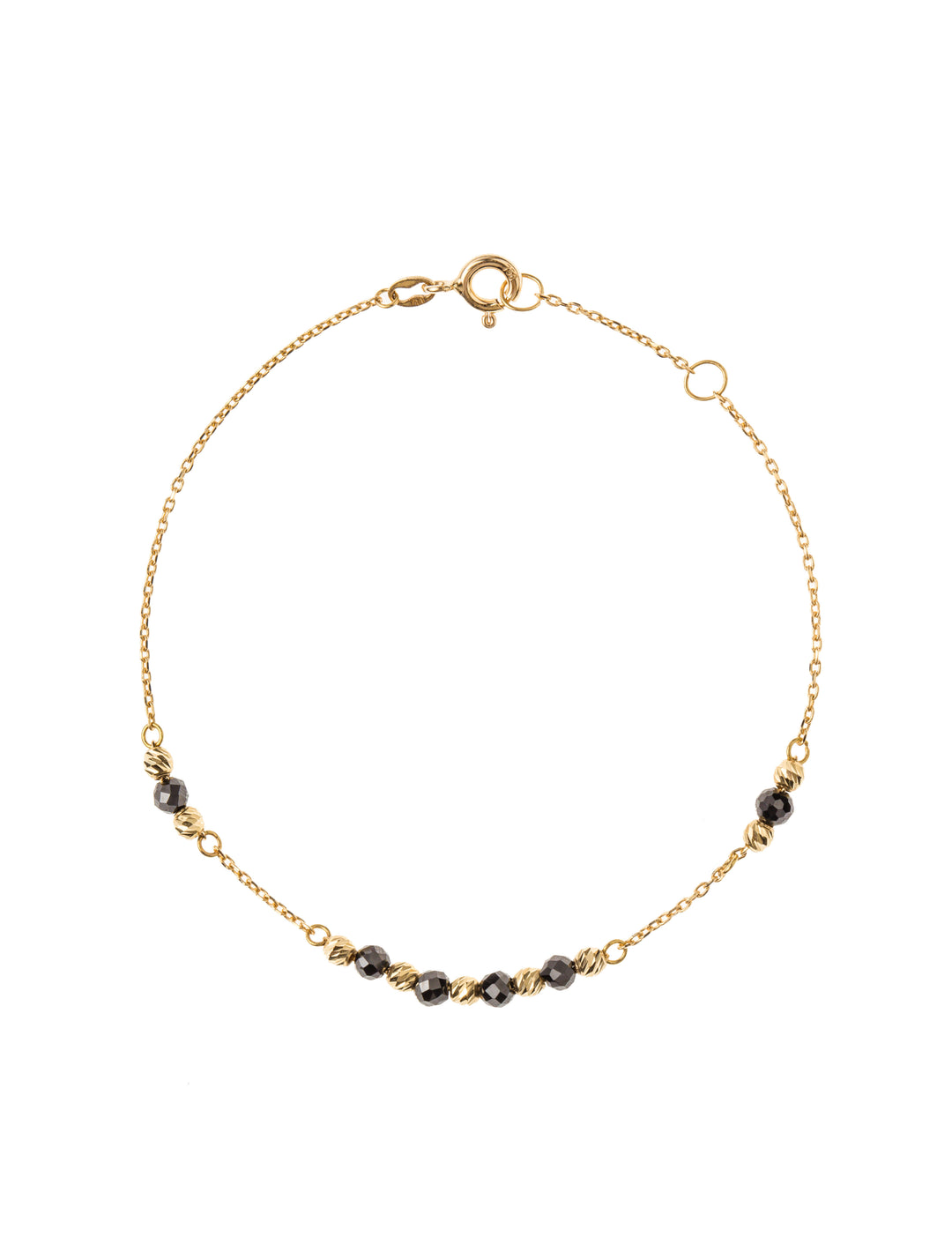 18K GOLD FINE BEADS BRACELET